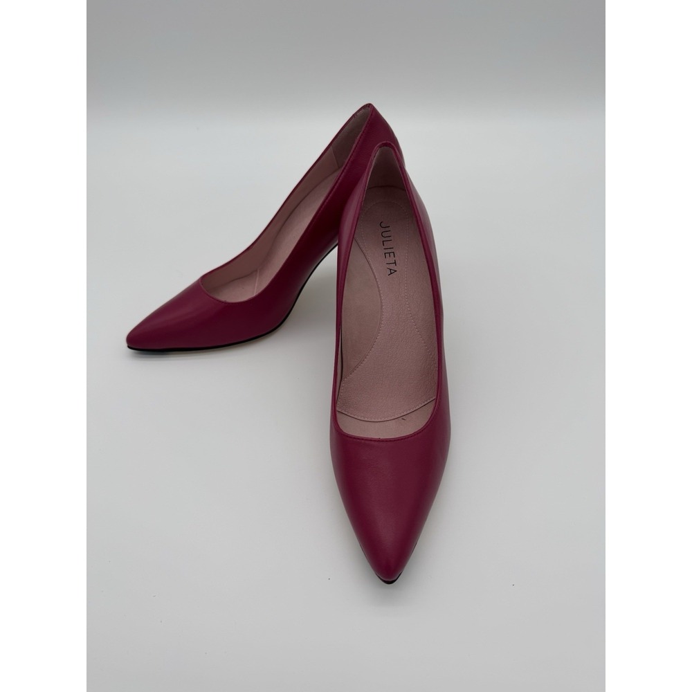 Classic‎ Luxury Leather Heels-Julieta Barcelona-Made in Spain-Women's Size 6.5